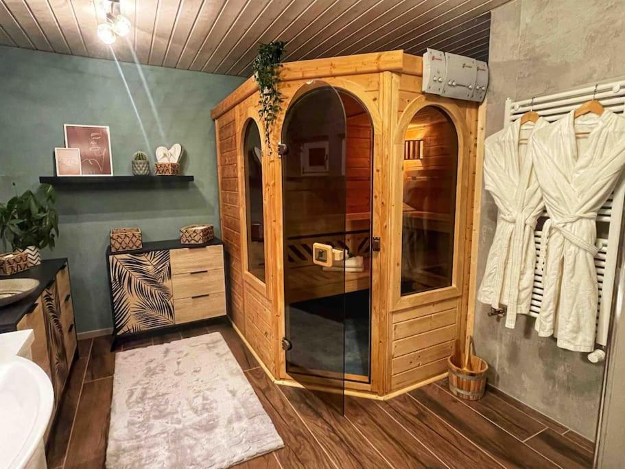 L'Echo Des Bois - Studio Cocooning Avec Sauna L'Abergement Exterior photo
